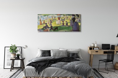 Obraz canvas Nedeľné popoludnie na ostrove Grande Jatte - Georges Seurat