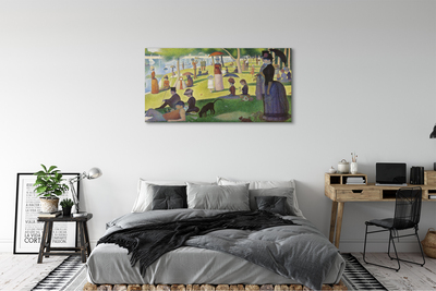 Obraz canvas Nedeľné popoludnie na ostrove Grande Jatte - Georges Seurat