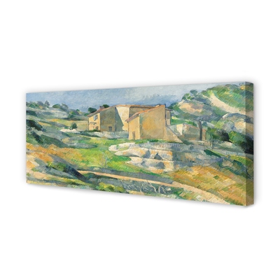 Obraz canvas Art maľoval dom na kopci