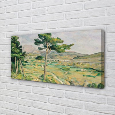 Obraz canvas Mount Saint Viktória a viadukt Arc Valley - Paul Cézanne