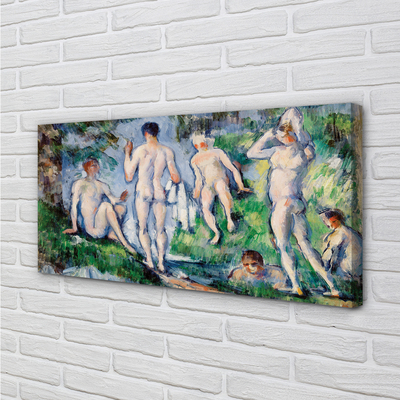 Obraz canvas Kúpajúci sa - Paul Cézanne