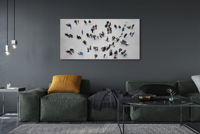 Obraz canvas Ľudia vták letu
