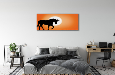 Obraz na plátne Sunset Unicorn