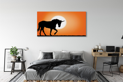 Obraz na plátne Sunset Unicorn