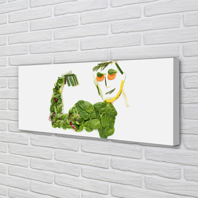 Obraz canvas Znak so zeleninou