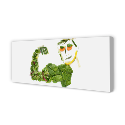 Obraz canvas Znak so zeleninou