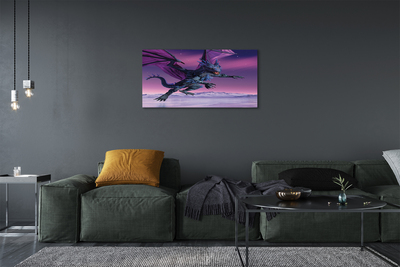 Obraz canvas Dragon pestré oblohy