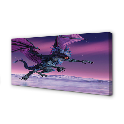 Obraz canvas Dragon pestré oblohy