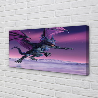 Obraz canvas Dragon pestré oblohy