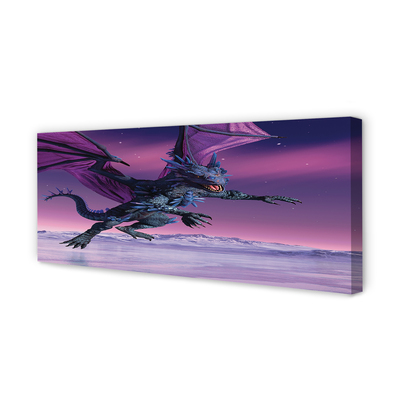 Obraz canvas Dragon pestré oblohy