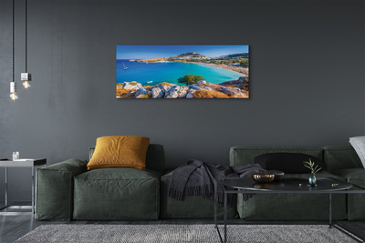 Obraz na plátne Grécko pobrežie beach panorama