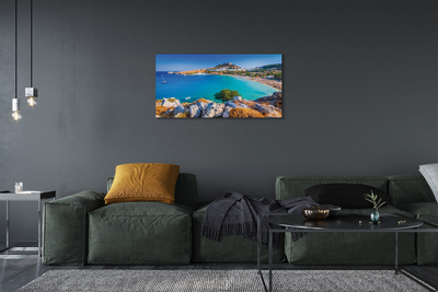 Obraz na plátne Grécko pobrežie beach panorama