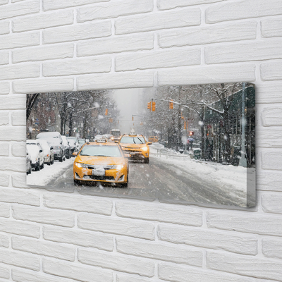 Obraz canvas Zime sneh limuzínový servis