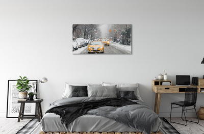 Obraz canvas Zime sneh limuzínový servis