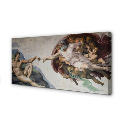 Obraz canvas Stvorenie Adama - Michelangelo