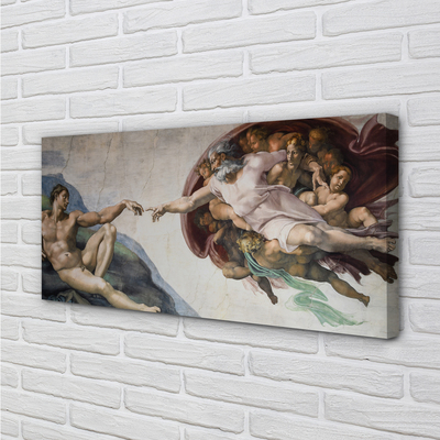 Obraz canvas Stvorenie Adama - Michelangelo