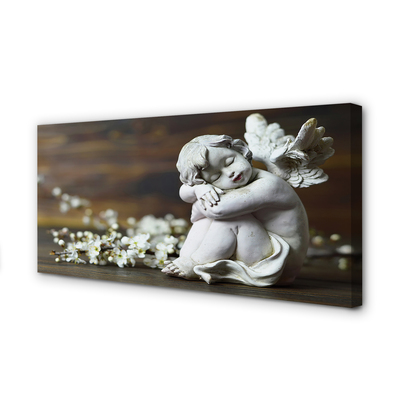 Obraz na plátne Spiace anjel kvety