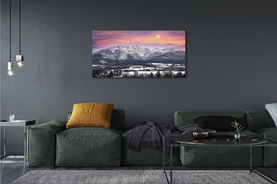 Obraz canvas horské zimné