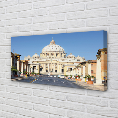 Obraz na plátne Katedrála Rím ulice budovy
