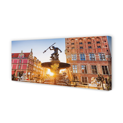 Obraz na plátne Gdańsk Memorial Fountain