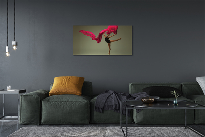 Obraz canvas Baletka ružová Materiál
