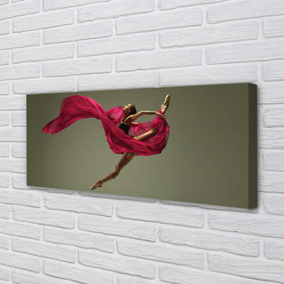 Obraz canvas Žena ružové motúz materiál