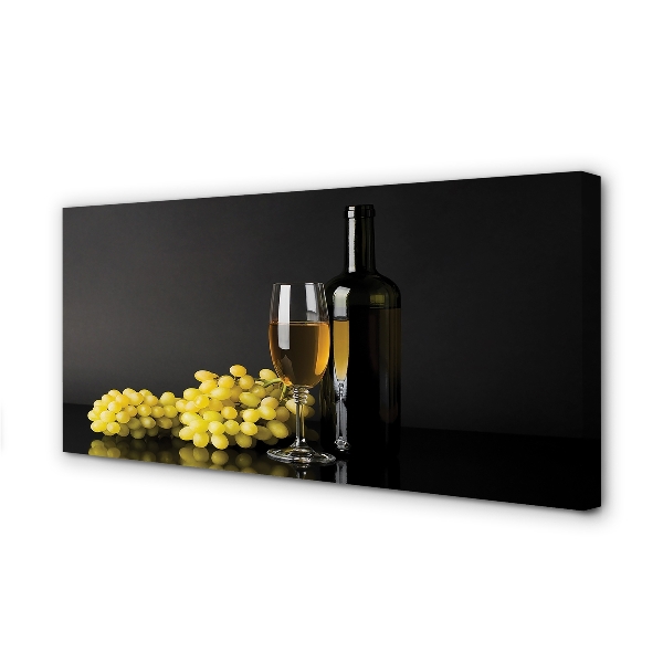 Obraz canvas Fľaša vína ovocie