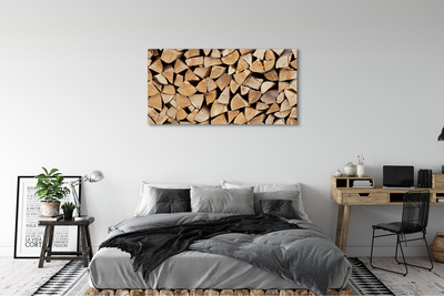 Obraz canvas Wood zloženie paliva