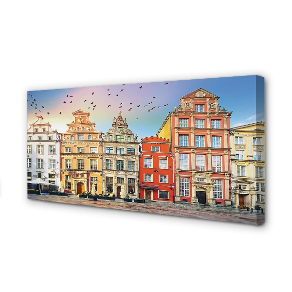 Obraz na plátne Gdańsk budovy staré mesto