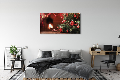 Obraz na plátne Vianočný strom ozdoby svetla darčeky