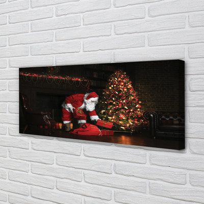 Obraz na plátne Ozdoby na vianočný stromček darčeky Claus