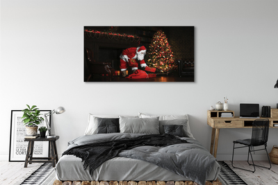 Obraz na plátne Ozdoby na vianočný stromček darčeky Claus