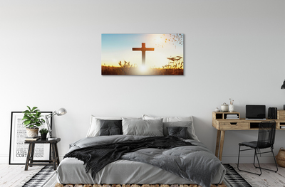 Obraz na plátne Kríž pole Slnka