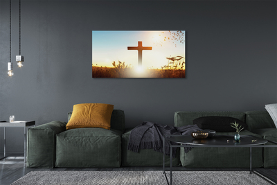 Obraz na plátne Kríž pole Slnka