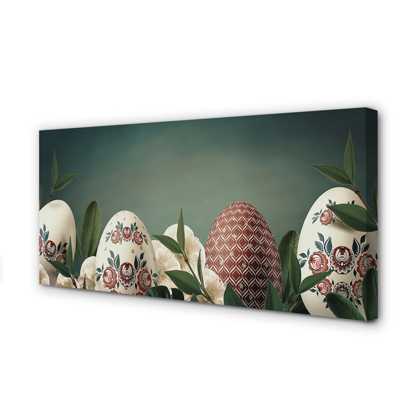 Obraz na plátne Listy vajcom kvety