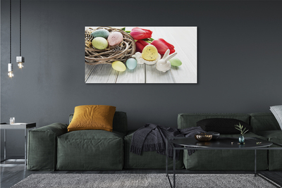 Obraz na plátne vajcia tulipány