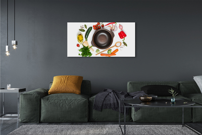 Obraz canvas Lyžica paradajky petržlen