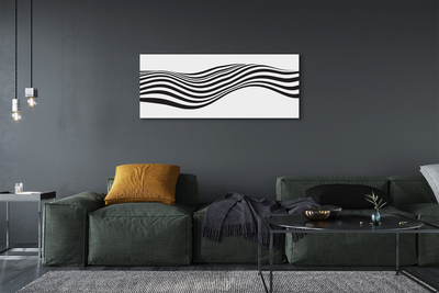 Obraz na plátne Zebra pruhy vlna