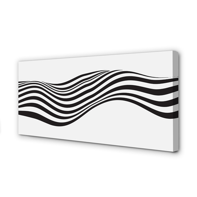 Obraz na plátne Zebra pruhy vlna