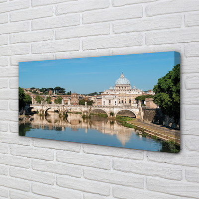 Obraz na plátne Rome River mosty
