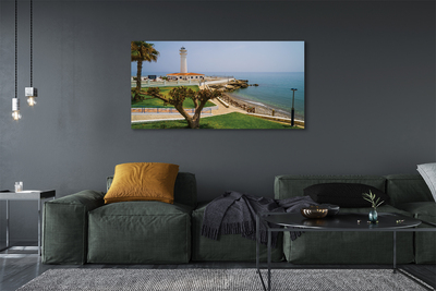 Obraz na plátne Španielsko pobreží maják