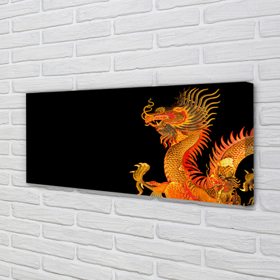 Obraz canvas Japonský zlatý drak