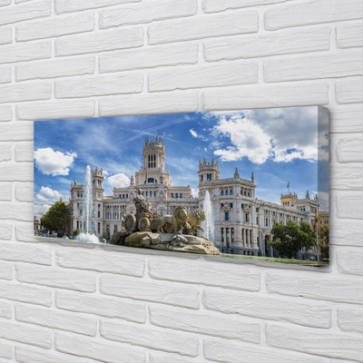 Obraz na plátne Spain Fountain Palace Madrid