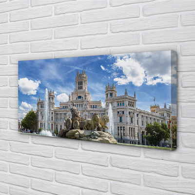Obraz na plátne Spain Fountain Palace Madrid