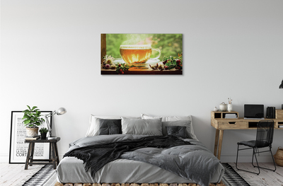 Obraz canvas čaju byliny horúce