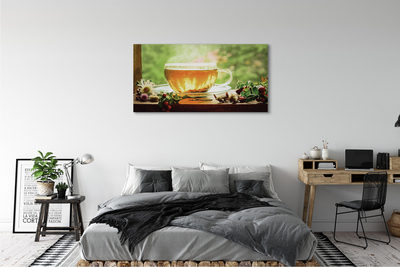 Obraz canvas čaju byliny horúce