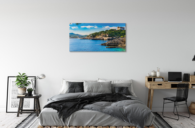 Obraz na plátne Španielsko Morské pobrežie horách