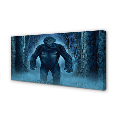 Obraz canvas Gorila lesné stromy