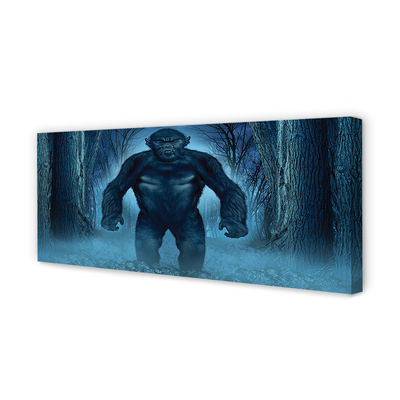 Obraz canvas Gorila lesné stromy