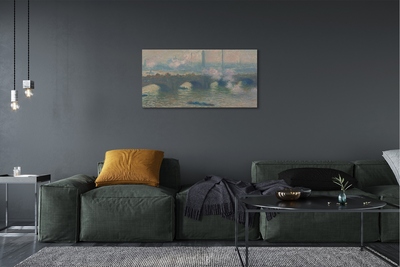 Obraz canvas Most Waterloo - Zamračený deň - Claude Monet